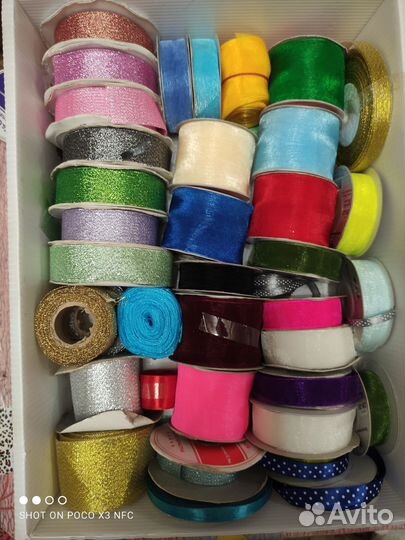 Атласные ленты для рукоделия