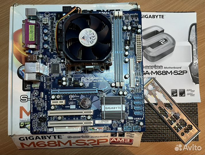 Gigabyte GA-M68M-S2P r.2.3+AMD athlon 64 X2 5400+