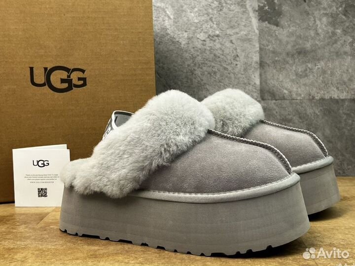 Ugg Funkette Suede Platform Grey Violet