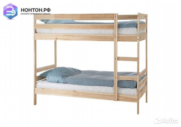 Двухъярусная кровать Пирус натуральный