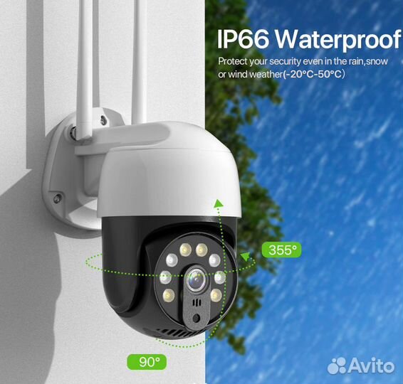 Камера поворотная 8мп управление с телефона