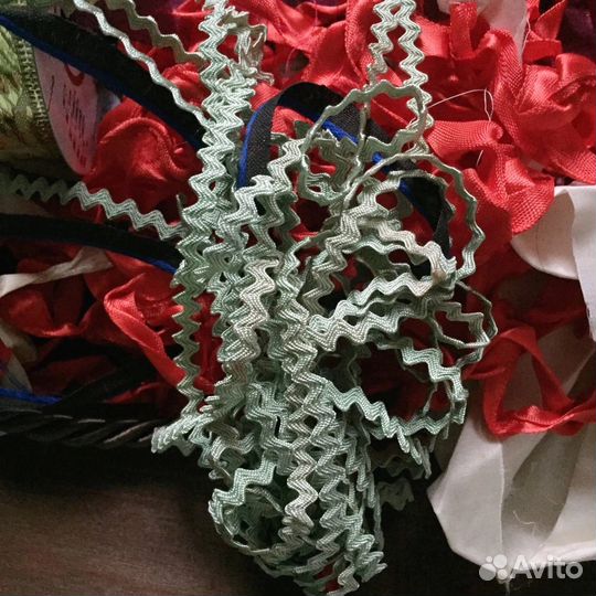 Лот для шитья рукоделия винтаж отрез шелк