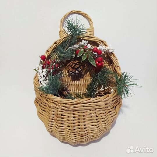 Корзина подвесная плетеная. Дорбаскет