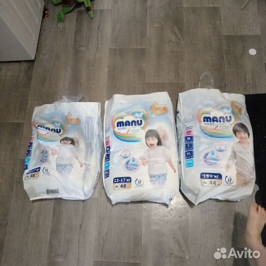 Подгузники трусики manu
