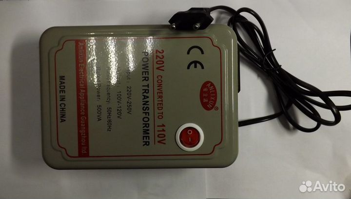 Понижающий трансформатор 220/110В 100 - 500ва