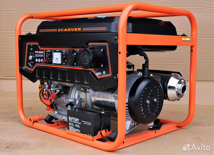 Генератор Бензиновый carver PPG-8000Е
