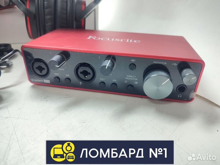 Л.К. Аудиоинтерфейс Focusrite Scarlett 2i2 Studio