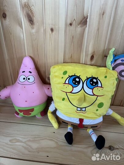 Игрушка мягкая Спанч боб и патрик