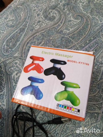 Массажер вибрационный с питанием USB и батареек