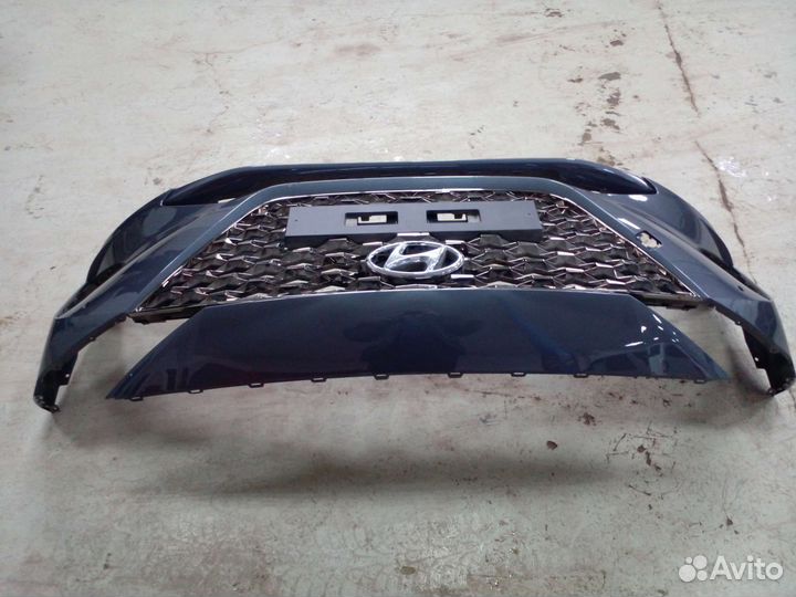 Бампер передний Hyundai Solaris 2 рестайлинг