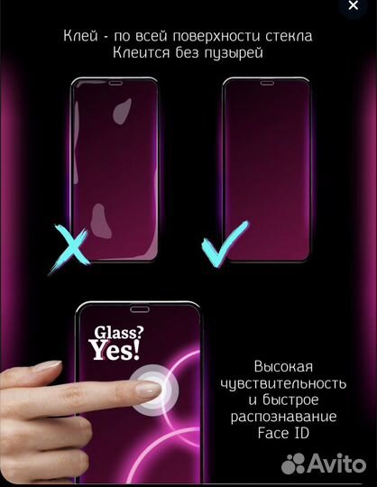 Защитное стекло iPhone 14/13