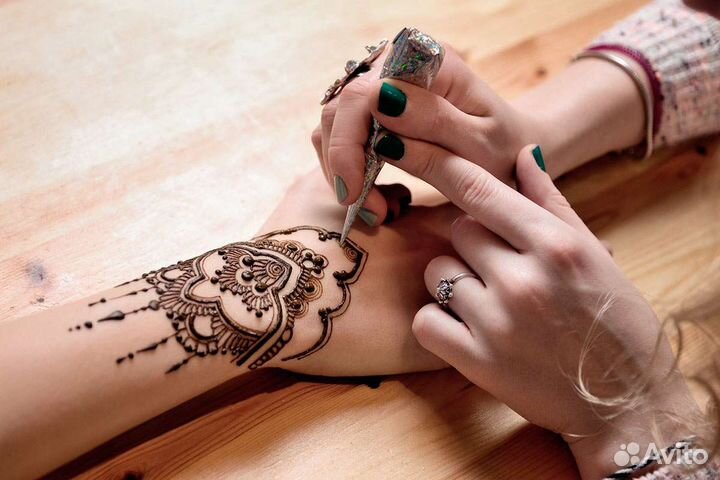 Хна для мехенди и тату в конусе