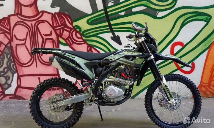 Кроссовый мотоцикл BSE Z6 250e 21/18 Camo Green