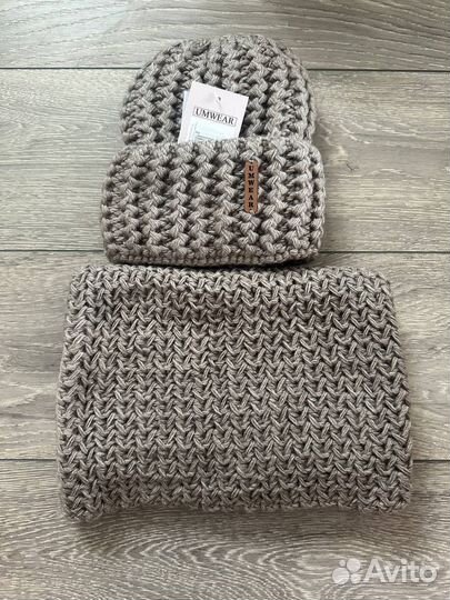 Шапка и снуд комплект новые