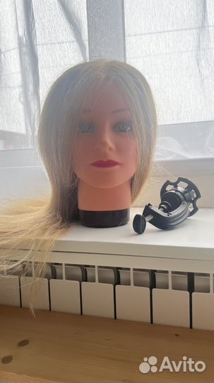 Голова манекен с натуральными волосами