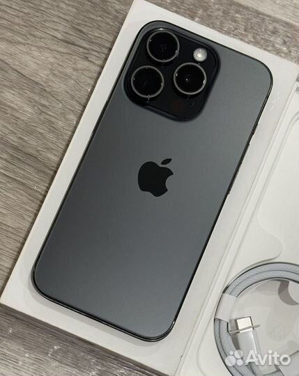 iPhone 15 Pro, Black, 256GB (100 аккум, Sim)