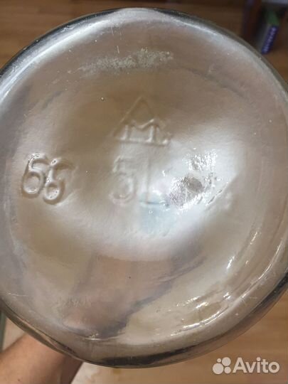 Бутыль стеклянная 5 литров