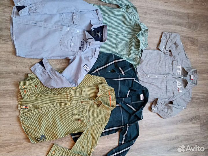 Рубашки брендовые р. 134-140