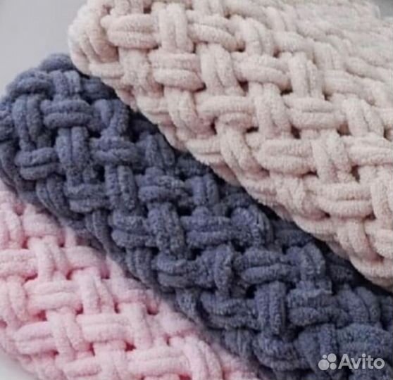 Плед детский вязаный ручная работа