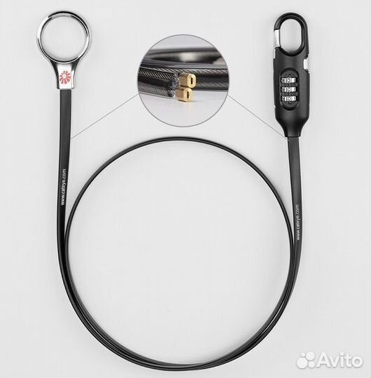 Компактный противоугонный трос cateye classic mult