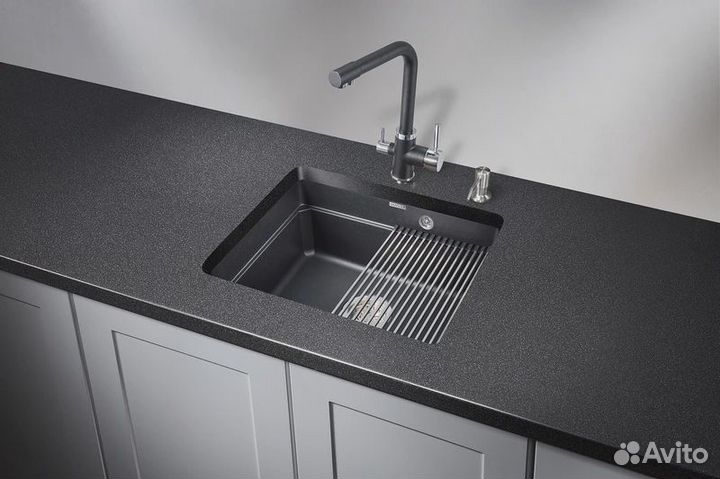 Кухонная мойка granula Kitchen Space (5501U, швар