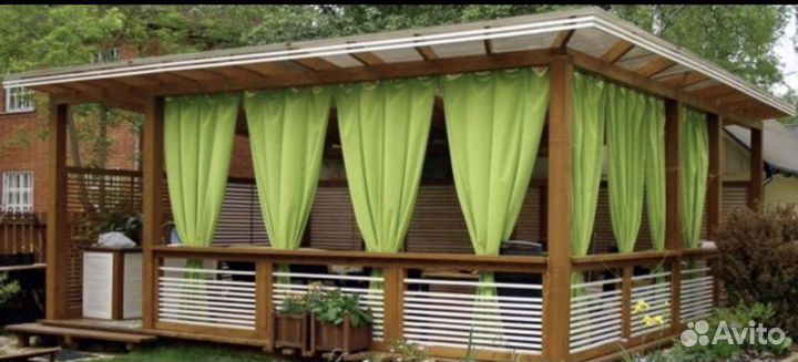 Шторы для беседок из легкой ткани