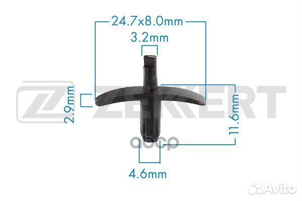 Клипса крепёжная Volvo (миним. кол-во заказа 10