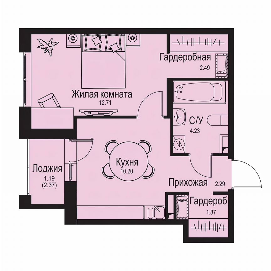 1-к. квартира, 35 м², 2/9 эт.