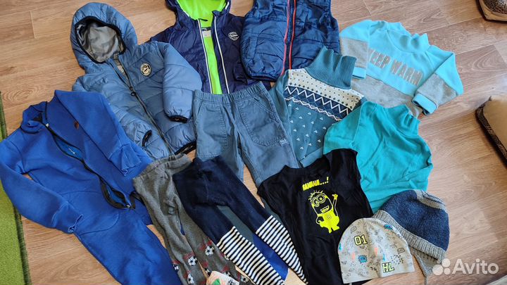 2 пакета вещей на мальчика 98 - 104 см