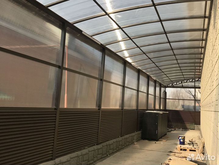 Навесы террасы беседки. Изготовление под ключ