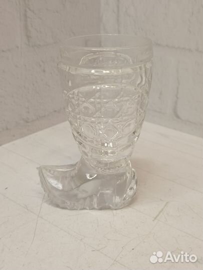 Рюмка-сапожок хрусталь СССР