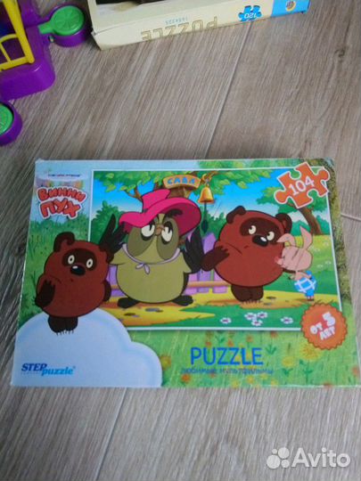 Игрушки пазлы и баскетбол