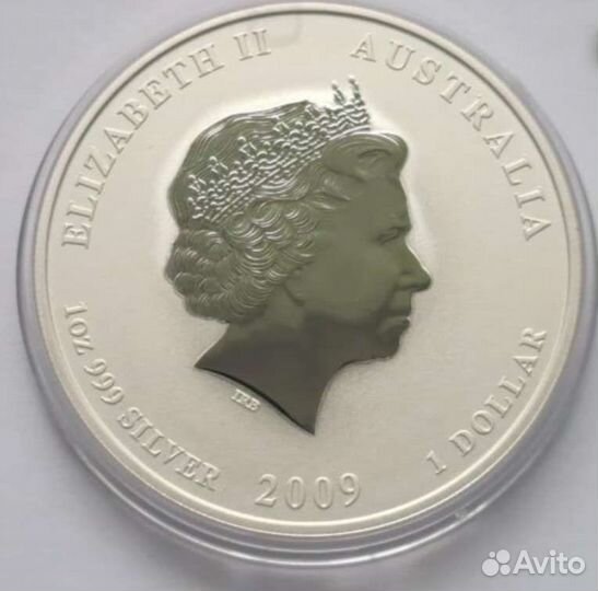 Монета Австралии серебро