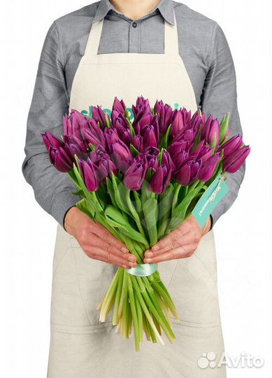 Тюльпаны Purple Lady 51 шт