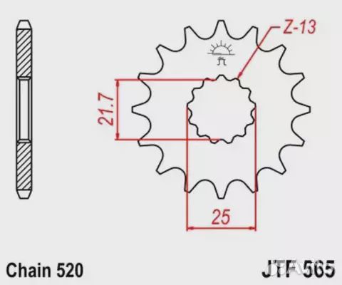 Звезда ведущая JTF565 14SC