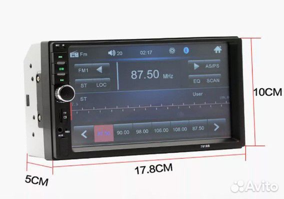 Магнитола 7018B с камерой заднего хода в комплекте