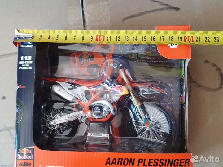 Модель мотоцикла ктм SX450F 1:12 Plessinger#7