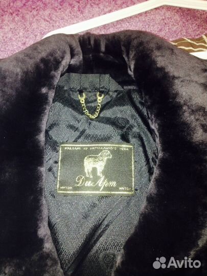 Шуба из меха мутона, в идеале