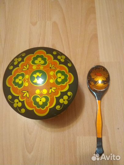 Хохлома, посуда из дерева