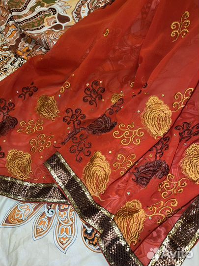 Индийское сари + топ чоли