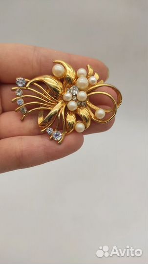 Брошь винтажная 1960-1980-е гг. №5888 Размер на