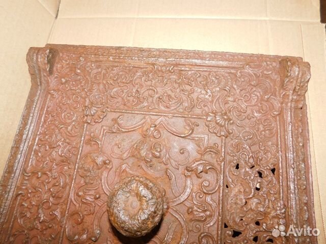 Антикварная, печная дверца из барской усадьбы ри
