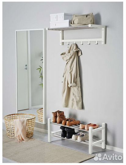 Подставка для обуви, полка бу икея