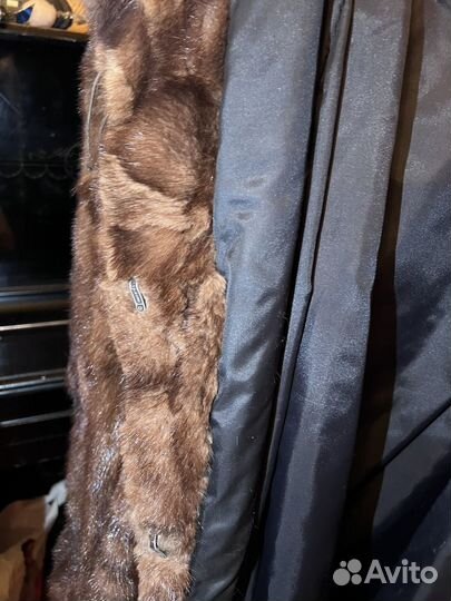 Шуба норковая из кусочков