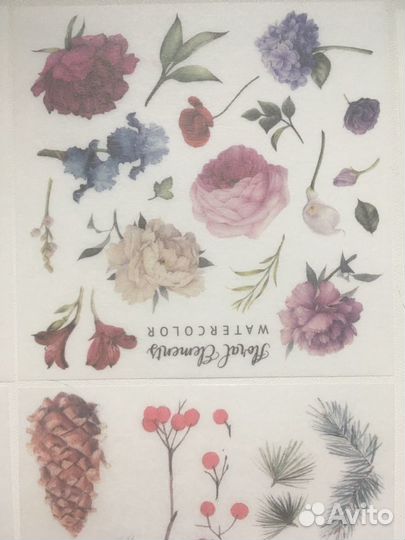 Наклейки для телефона, тетрадей