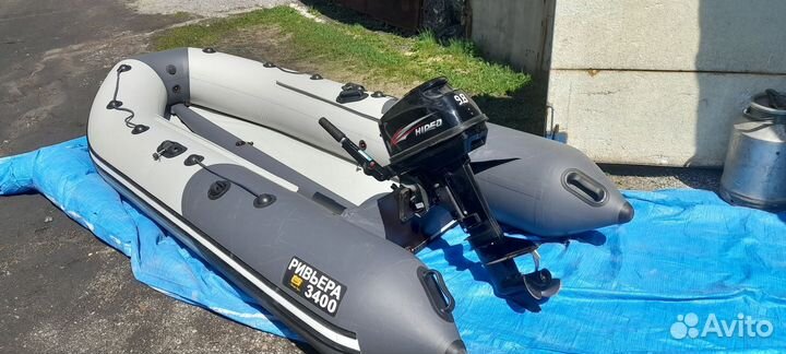 Надувная лодка пвх бу с мотором