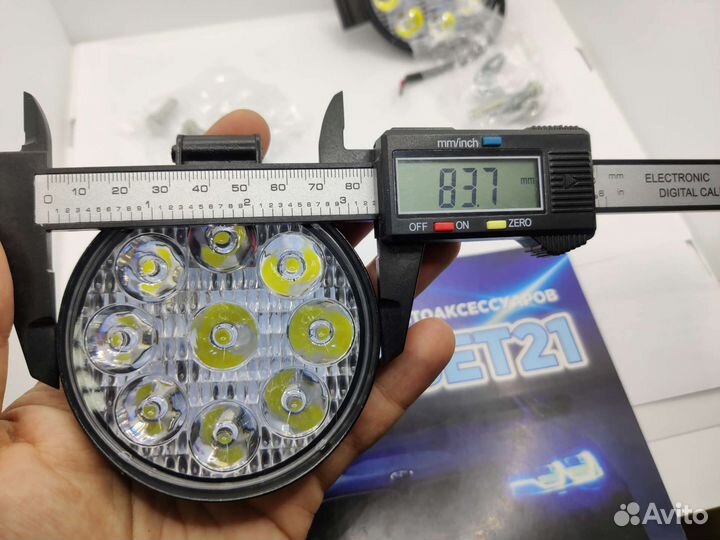 Светодиодные фары мини 27Вт (комплект 2шт)