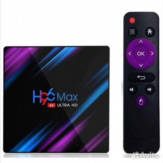 Android tv приставка смарт H96max 4/32