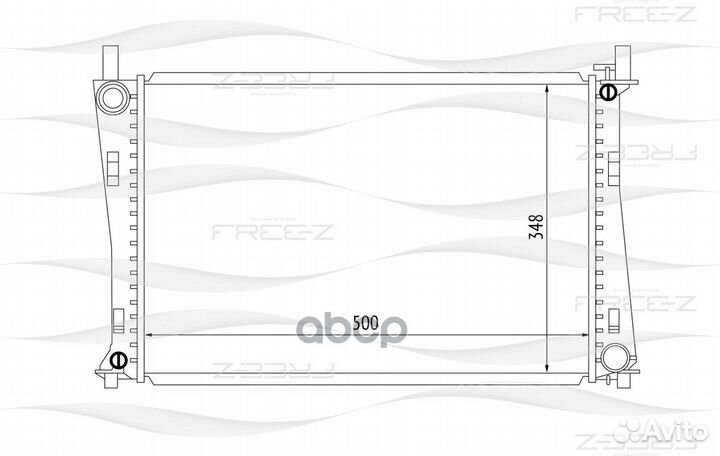 Радиатор системы охлаждения KK0147 free-Z