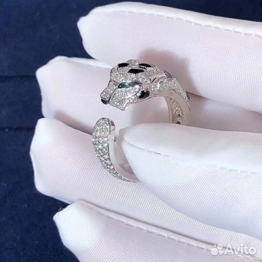 Cartier золотое кольцо с нат.бриллиантами